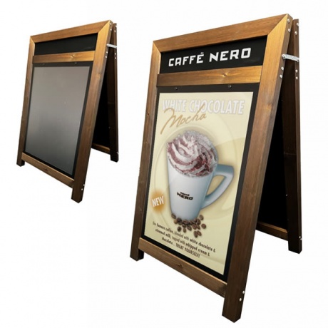 A1 Poster Holder and Chalkboard A Board Combined